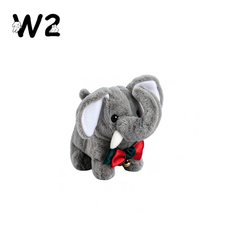 W2TOY Electric Plush Toy -Bowtie Elephant（1pcs）