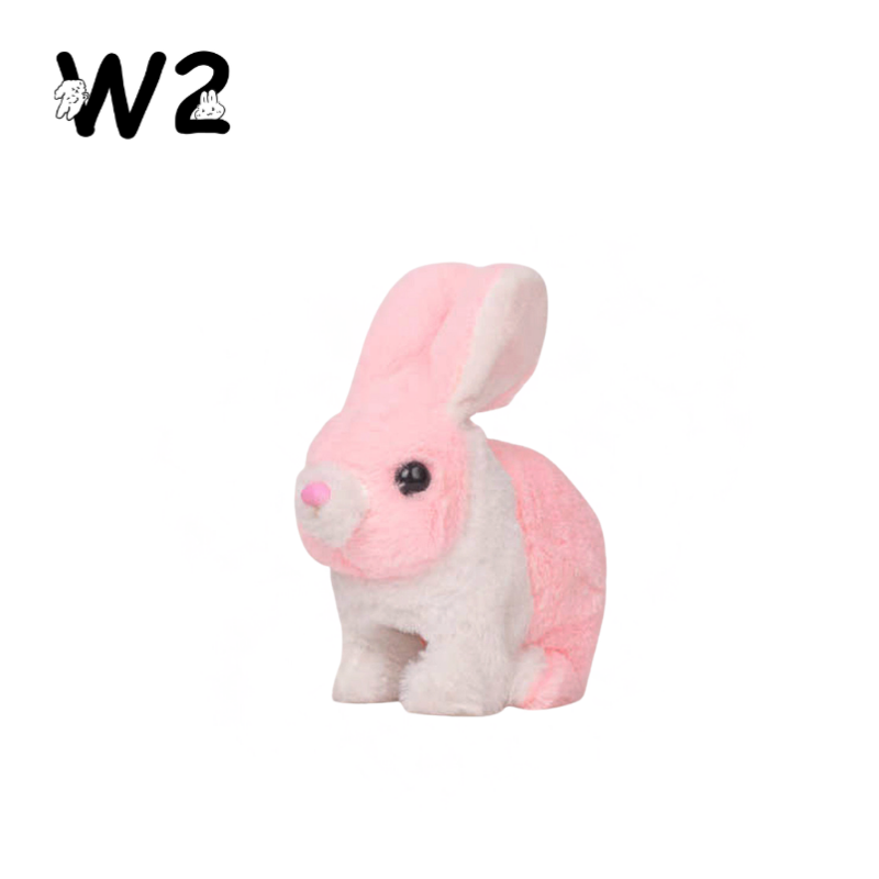 W2TOY Electric Plush Toy -Two-Tone Rabbit（1pcs）