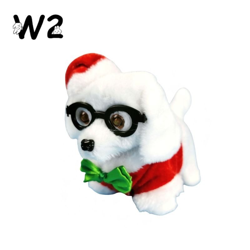 W2TOY Electric Plush Toy -Christmas Puppy（1pcs）