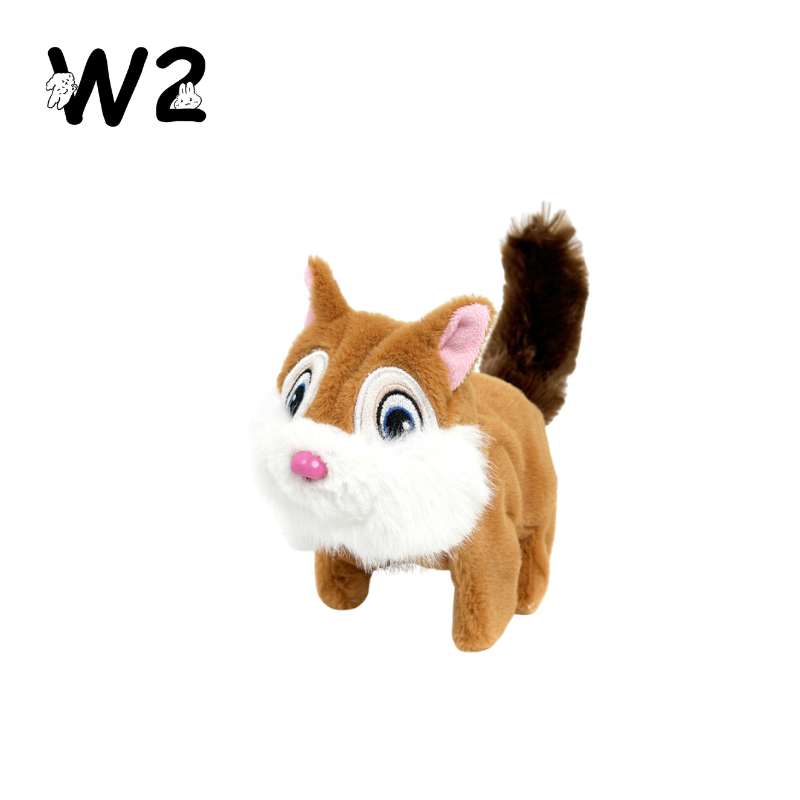 W2TOY Electric Plush Toy - Big-Eyed Squirrel（1pcs）