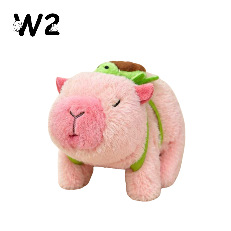 W2TOY Electric Plush Toy - Capybara Turtle Backpack（1pcs）