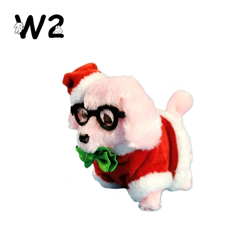 W2TOY Electric Plush Toy -Christmas Puppy（1pcs）