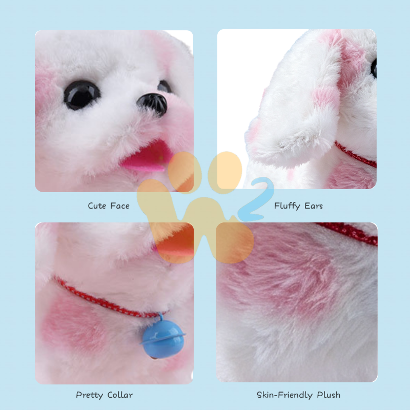 W2TOY Electric Plush Toy - Medium-Sized Spotted Dog（1pcs）