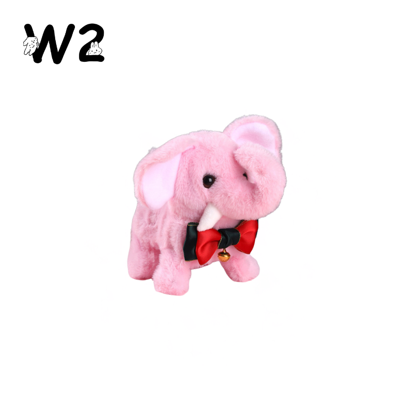 W2TOY Electric Plush Toy -Bowtie Elephant（1pcs）