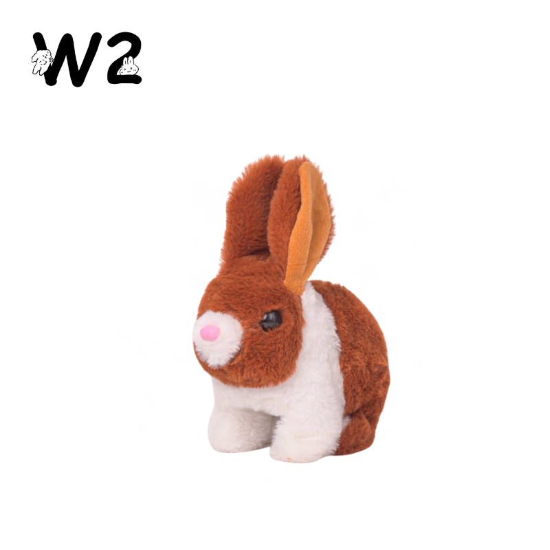 W2TOY Electric Plush Toy -Two-Tone Rabbit（1pcs）