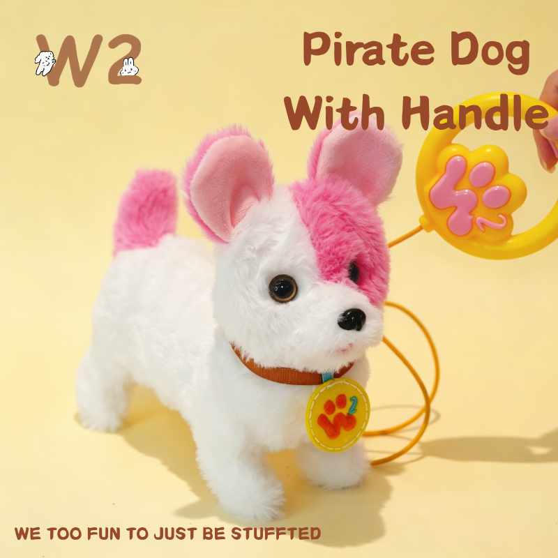 W2TOY Electric Plush Toy - Pirate Dog With Handle（1pcs）